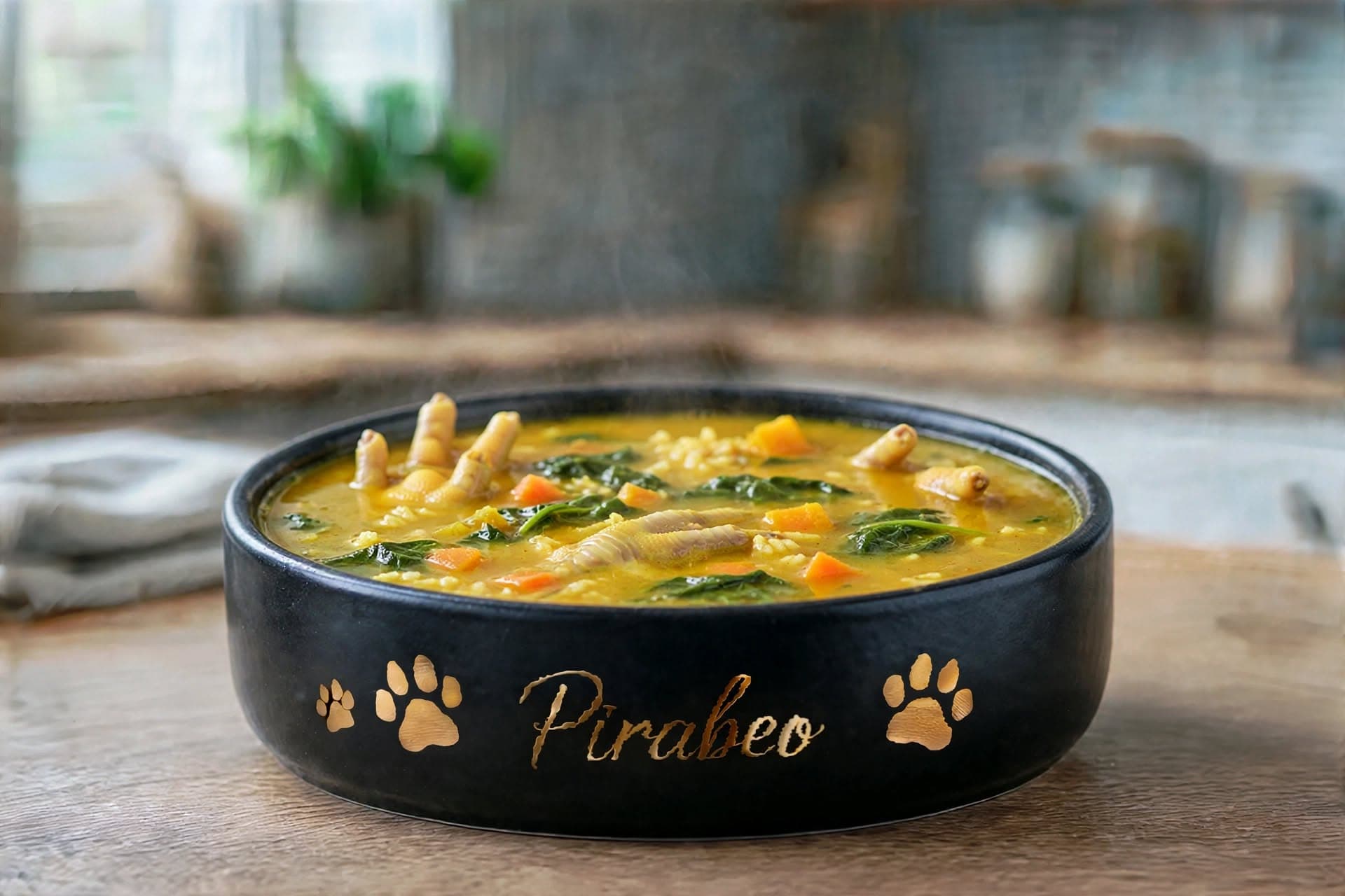 Collagen Rich Golden Feet Bowl, freshly prepared pet meal
